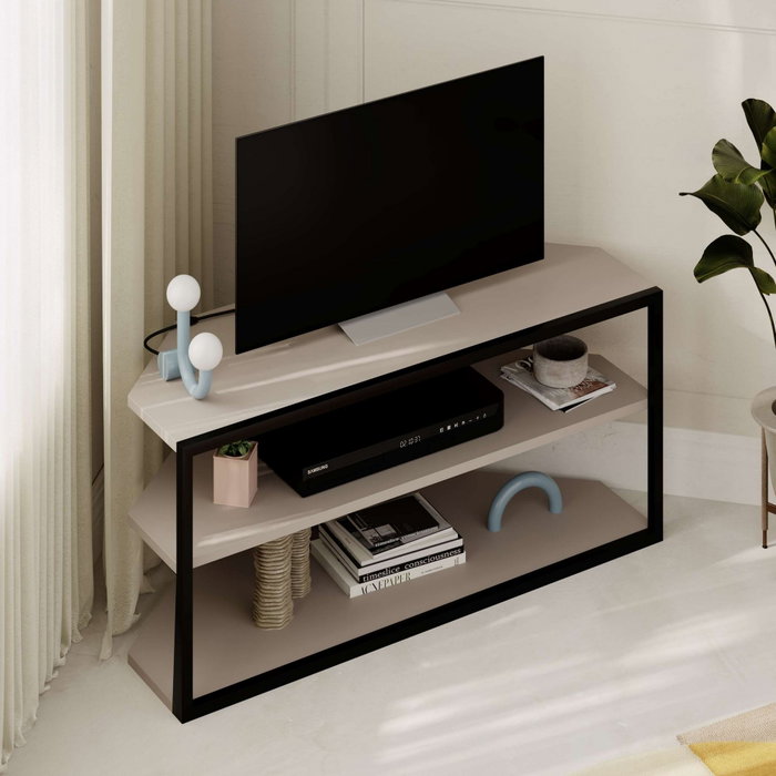 Hanah Home Soporte de TV Echo - Moca claro Hanah Home Soporte de TV Echo - Moca claro